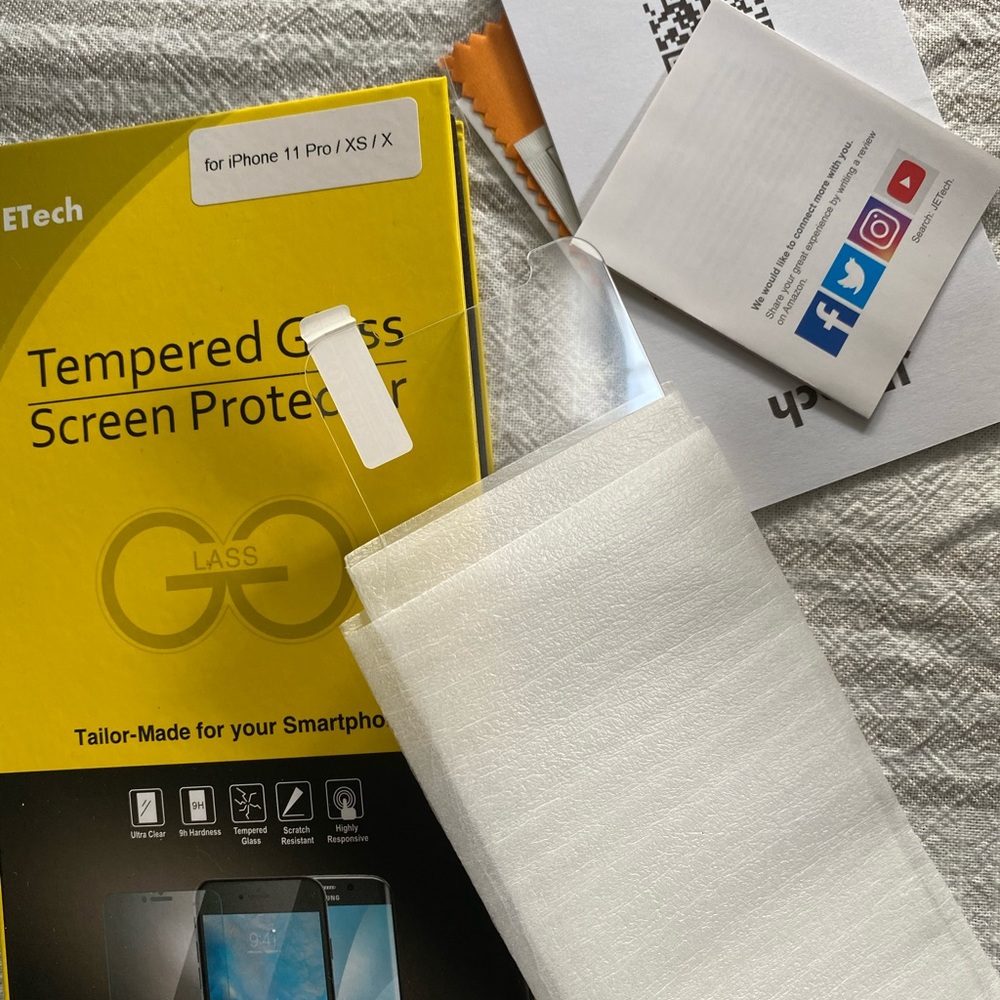 IPHONE 11 PRO XS/ X TEMPEREF GLASS SCREEN PROTECTOR